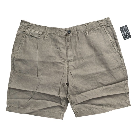 Lucky Brand Other - New Lucky Brand Linen Blend Flat Front Chino Shorts 9" Men's 40 MSRP $69.50